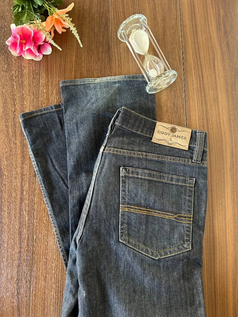 Cody James Men's Jeans 33x32 Dark Wash Denim Western
